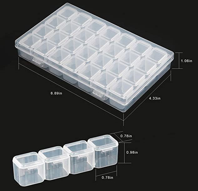 Multifunction Diamond Painting Kit Storage Tray Rhinestone Box Set