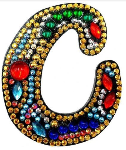 Alphabet Letter Key Chains - Diamond Painting Bling Art