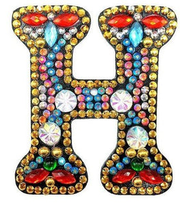 Alphabet Letter Key Chains - Diamond Painting Bling Art