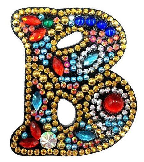 Alphabet Letter Key Chains - Diamond Painting Bling Art