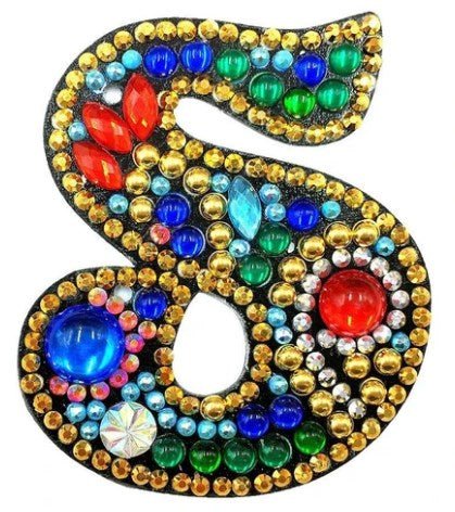 Alphabet Letter Key Chains - Diamond Painting Bling Art
