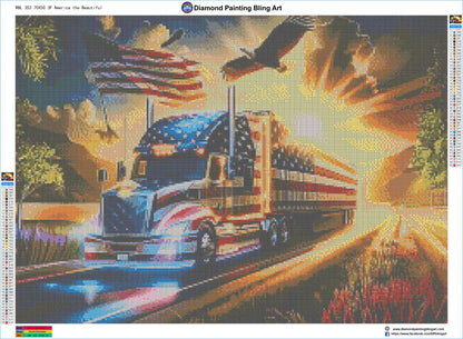 America the Beautiful - Diamond Painting Bling Art