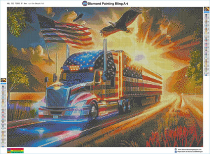 America the Beautiful - Diamond Painting Bling Art