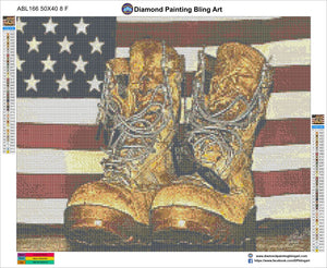 American Boots - Diamond Painting Bling Art