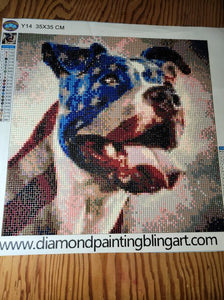 American Dog - Diamond Painting Bling Art