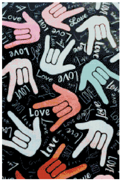 ASL Love - Diamond Painting Bling Art