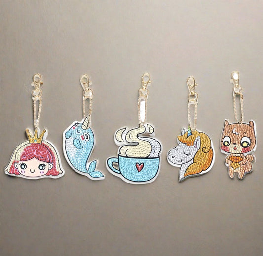 Assorted Key Chains - Diamond Painting Bling Art