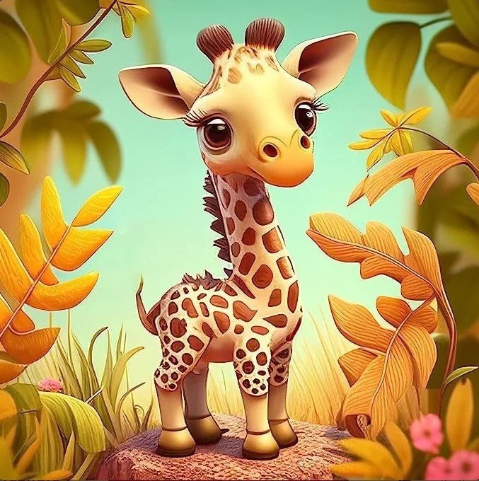 Baby Giraffe - Diamond Painting Bling Art