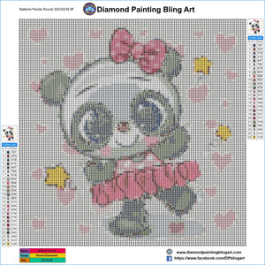 Ballerina Panda - Diamond Painting Bling Art