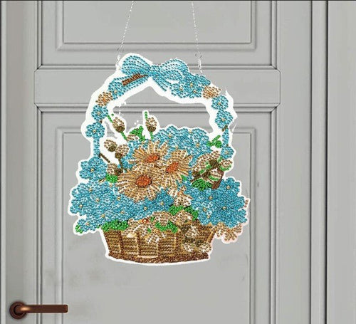 Basket of Flowers Pendant - Diamond Painting Bling Art