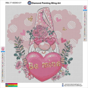 Be Mine Gnome - Diamond Painting Bling Art