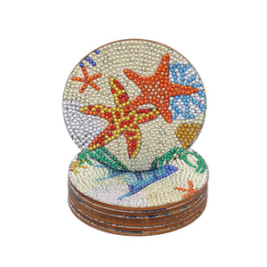 Beach Ocean Coaster set - Diamond Painting Bling Art