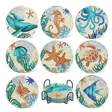 Load image into Gallery viewer, Beach Ocean Coaster set - Diamond Painting Bling Art
