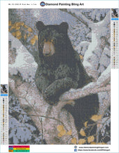 Load image into Gallery viewer, Black Bear in Tree - Diamond Painting Bling Art
