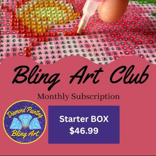 Bling Art Club Starter Subscription Box - Diamond Painting Bling Art