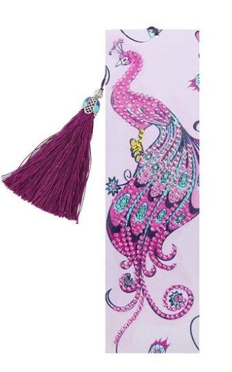 Bookmark Pink Peacock