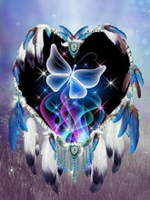 Load image into Gallery viewer, Butterfly Dreamcatcher - Diamond Painting Bling Art
