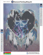 Load image into Gallery viewer, Butterfly Dreamcatcher - Diamond Painting Bling Art
