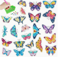 Load image into Gallery viewer, Butterfly Stickers - Diamond Painting Bling Art

