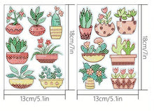 Load image into Gallery viewer, Cactus Stickers - Diamond Painting Bling Art
