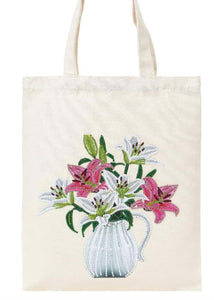 Canvas Bag - Flower Vase - Diamond Painting Bling Art