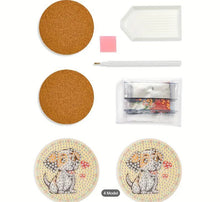 Cargar imagen en el visor de la galería, Car Coasters - Puppy - Diamond Painting Bling Art
