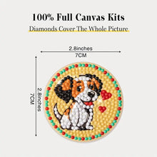 Cargar imagen en el visor de la galería, Car Coasters - Puppy - Diamond Painting Bling Art
