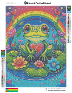 Colorful Frog - Diamond Painting Bling Art
