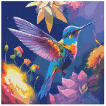 Load image into Gallery viewer, Colorful Hummingbird - Diamond Painting Bling Art
