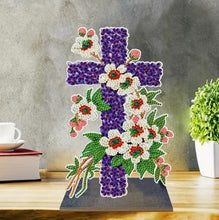 Load image into Gallery viewer, Cross Wooden stand - Diamond Painting Bling Art
