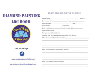 Libro Diamond Painting log Book: Track Your Diamond-Crystal art Projects,  120 Pages, 6x9 Inches,[Deluxe Ed De Diamond Painting Log Book - Buscalibre