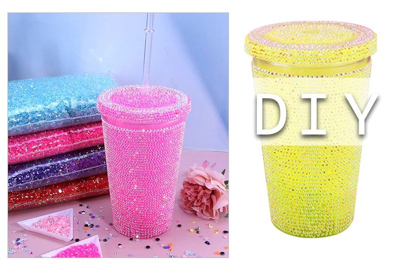 Purple Rhinestone Cup Kit  Bling out a 16oz Cold Tumbler