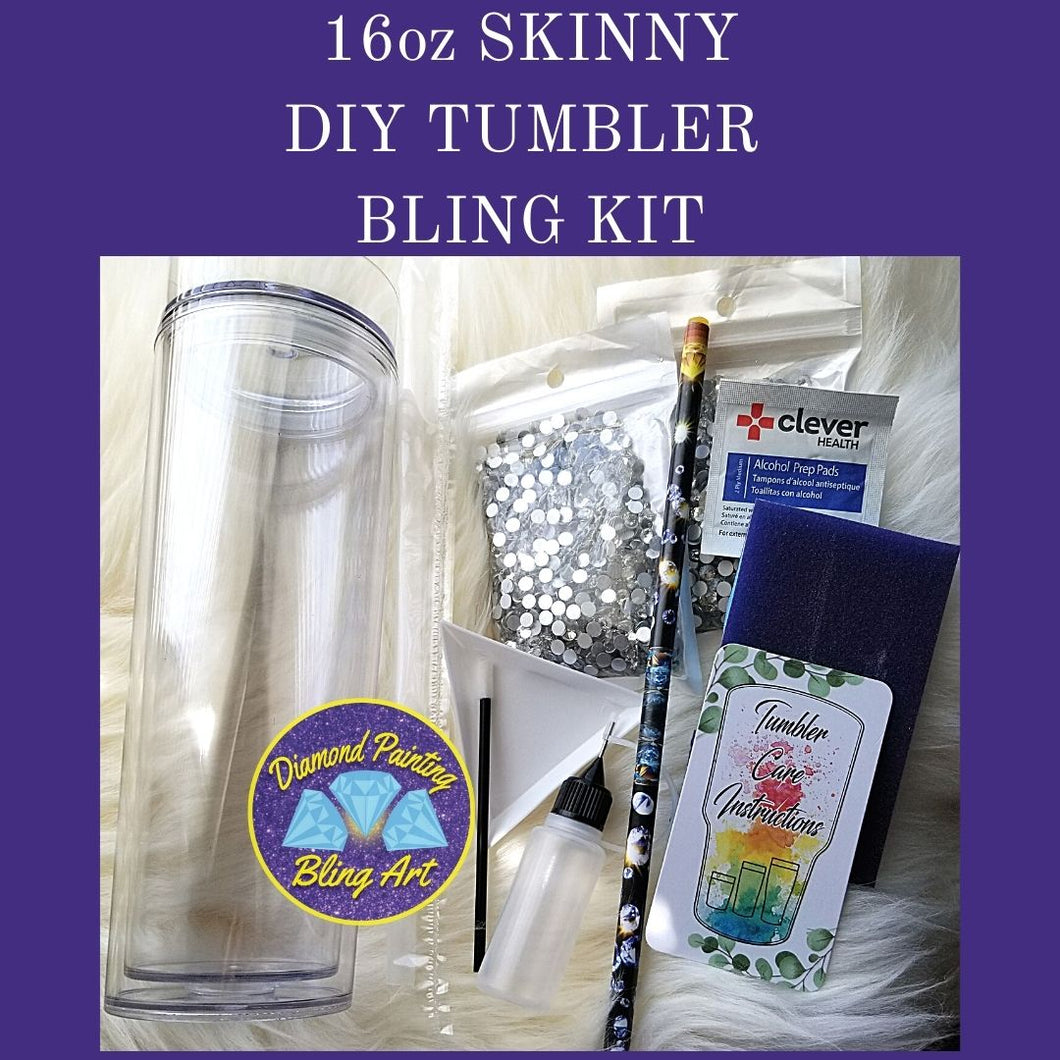 DIY Bling Rhinestone Acrylic Tumbler Kit