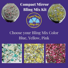 Load image into Gallery viewer, DIY Bling Rhinestone Compact Mirror Kit
