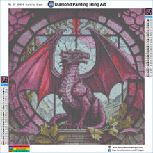 Load image into Gallery viewer, Dragon Stain Glass - Diamond Painting Bling Art
