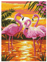 Load image into Gallery viewer, Flamingos - Diamond Painting Bling Art
