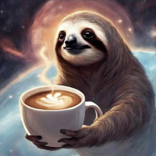 Good Morning Sloth - Diamond Painting Bling Art