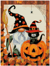 Cargar imagen en el visor de la galería, Halloween Gnome - Diamond Painting Bling Art
