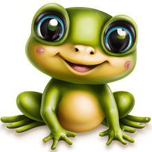 Load image into Gallery viewer, Happy Baby Frog - Diamond Painting Bling Art
