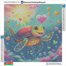 Load image into Gallery viewer, Happy Turtle - Diamond Painting Bling Art
