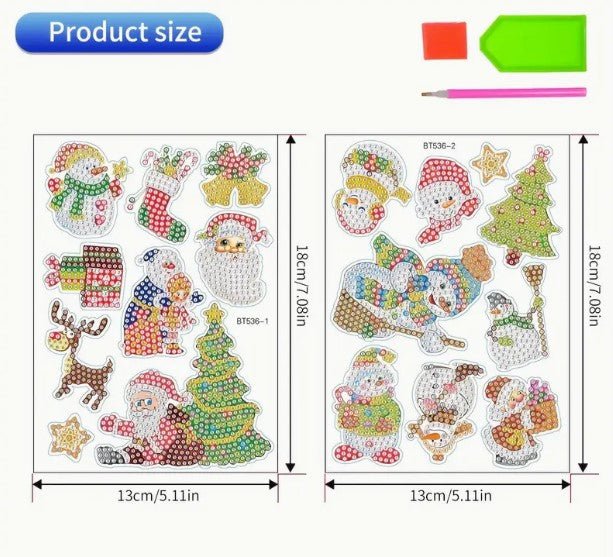 Holiday Stickers - Diamond Painting Bling Art