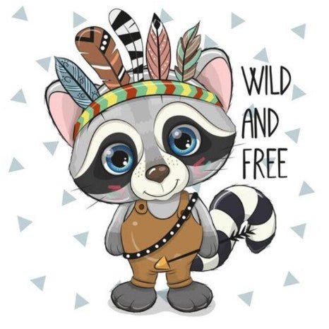Indian Racoon - Diamond Painting Bling Art