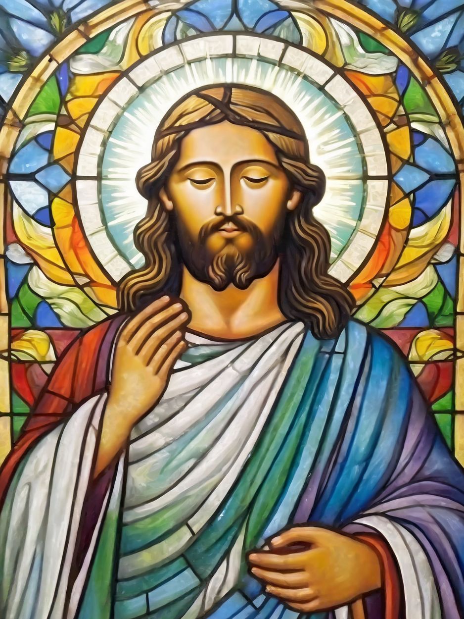 Jesus Stain Glass - Diamond Painting Bling Art