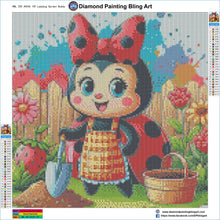 Load image into Gallery viewer, Ladybug Garden Buddy - Diamond Painting Bling Art
