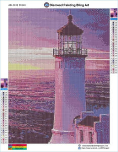 Lighthouse - Diamond Painting Bling Art