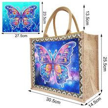 Load image into Gallery viewer, Linen Waterproof Handbag/Tote - butterfly design
