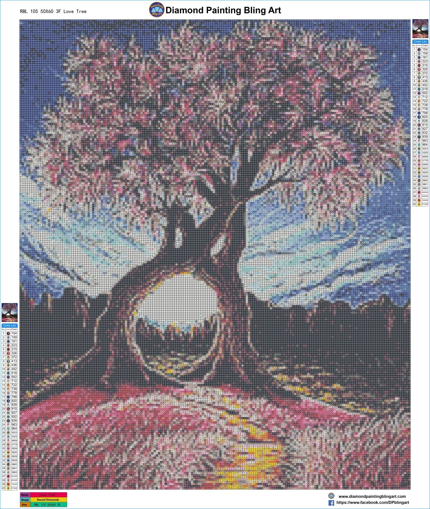 Love Tree - Diamond Painting Bling Art