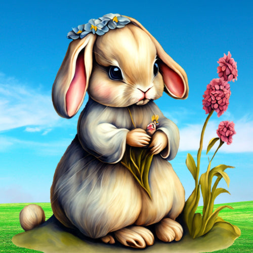Miss Cottontail - Diamond Painting Bling Art
