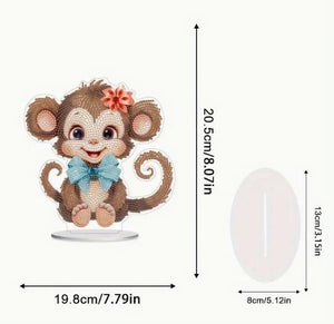 Monkey Acrylic Table Top Stand - Diamond Painting Bling Art