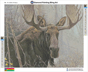 Moose - Diamond Painting Bling Art